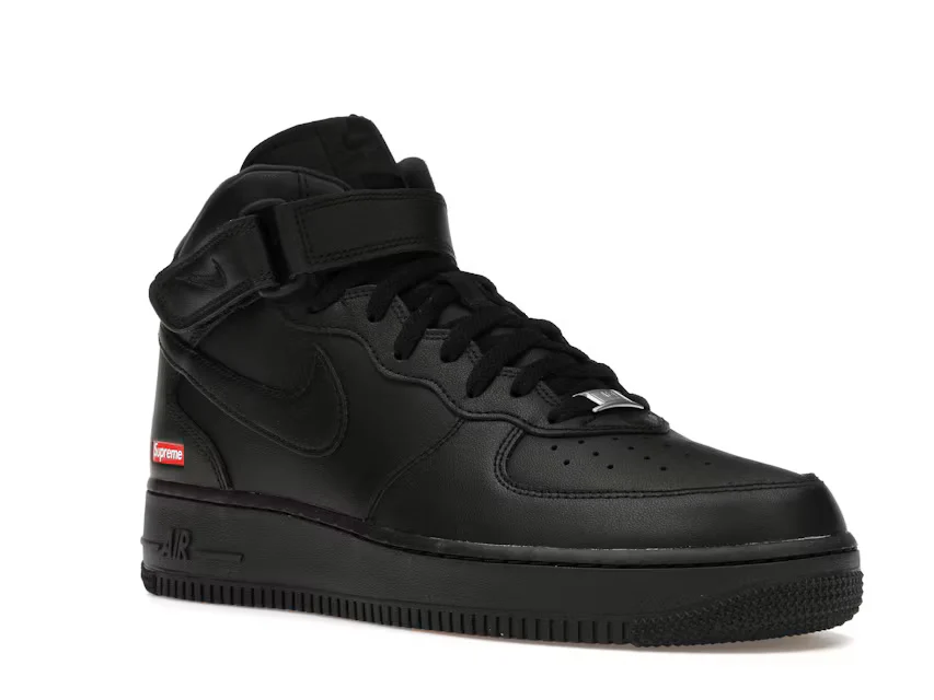 Air Force 1 X Supreme Mid Black